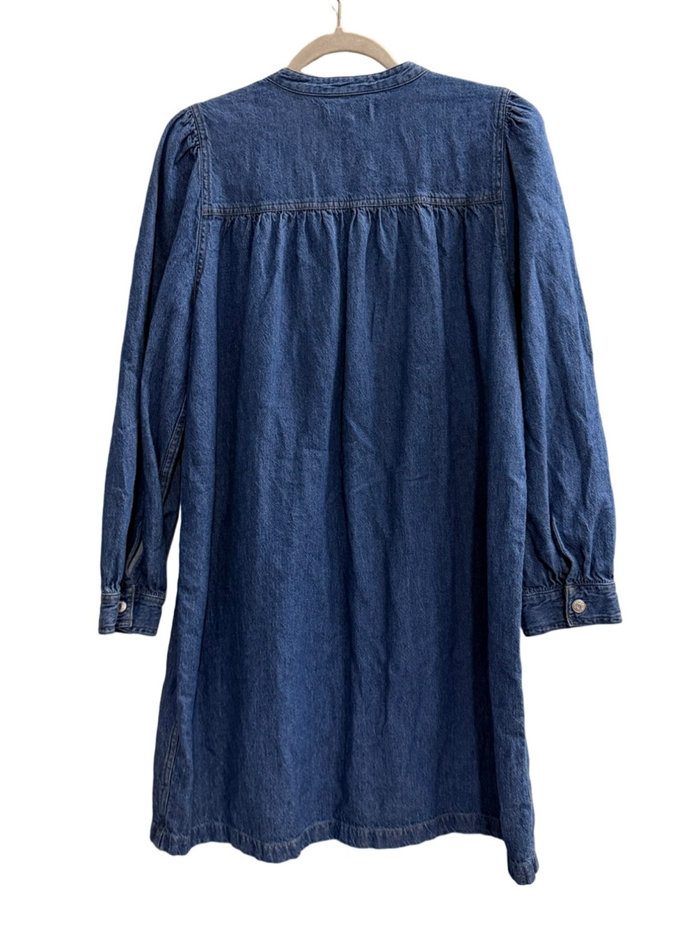 MADEWELL Denim Patch Pocket Popover Shirtdress Blue Size XL - Picture 4 of 10